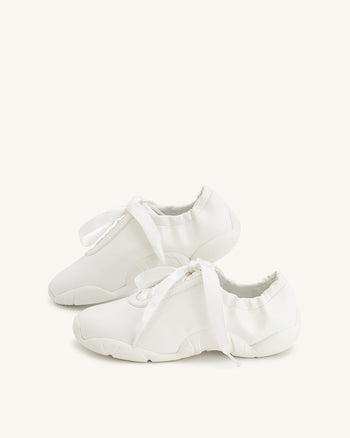 Flavia Ballerina Sneakers - Bianco