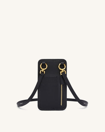 Aylin Phone Borsa - Nero Canvas