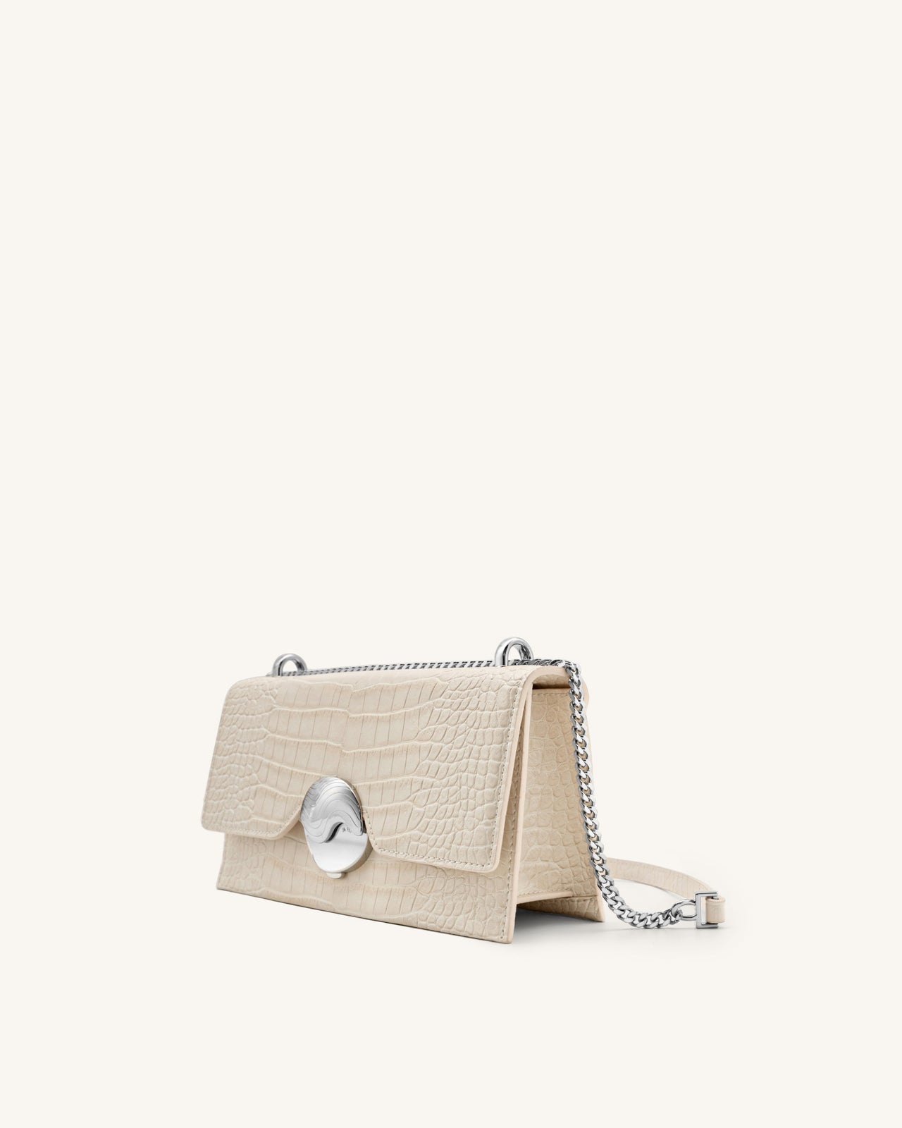 Jade Chain Bag - Ivory Cocco