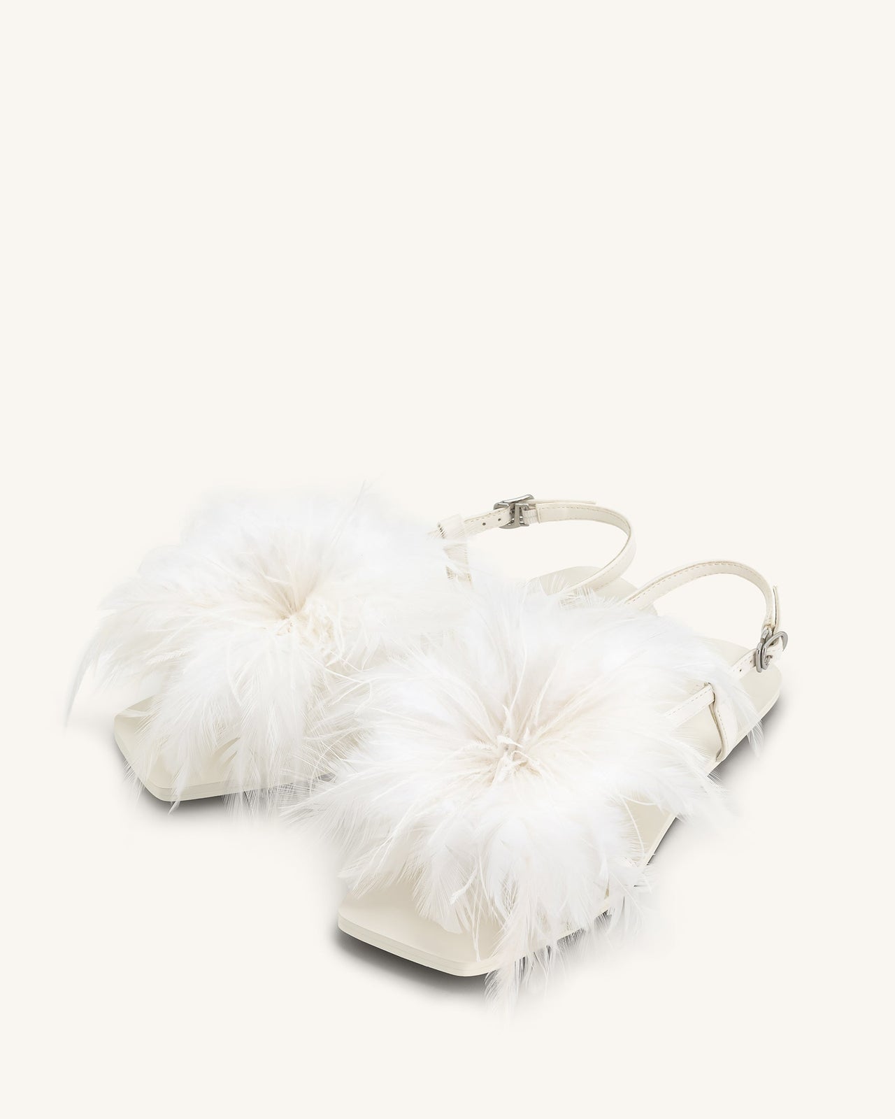 Sandali Fluffy Flats - Bianchi