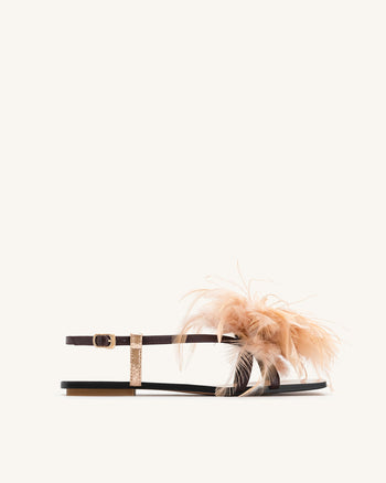 Sandali Fluffy Flats - Marrone