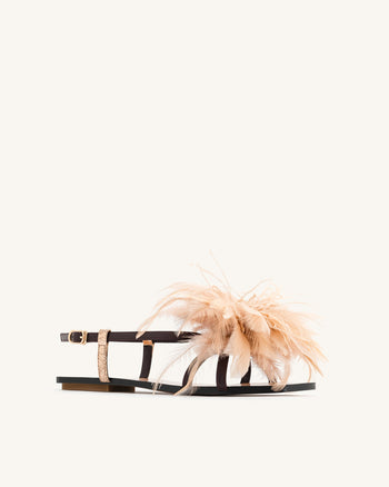 Sandali Fluffy Flats - Marrone