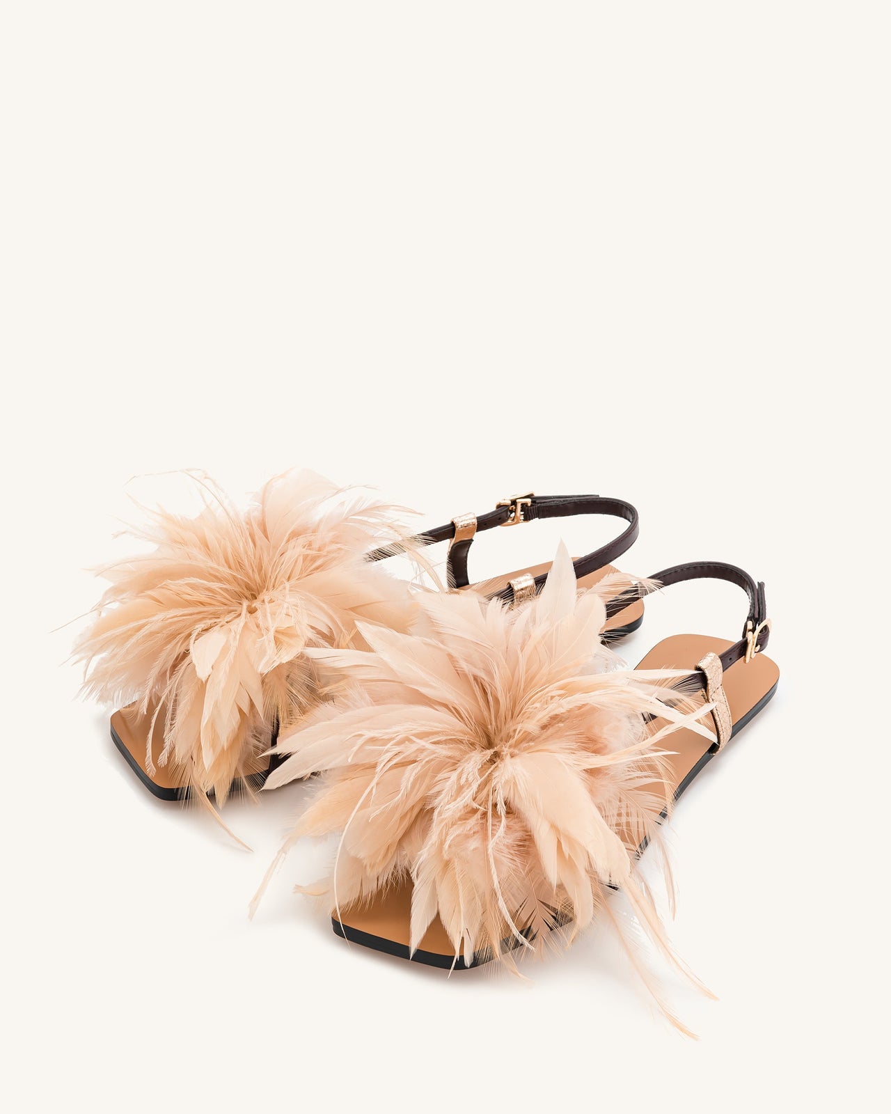 Sandali Fluffy Flats - Marrone