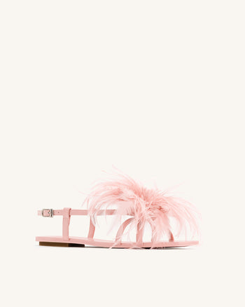 Sandali Fluffy Flats - Rosa Beige