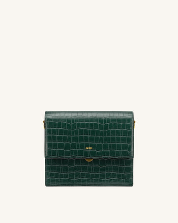 Mini Flap Borsa - Dark Verde Cocco