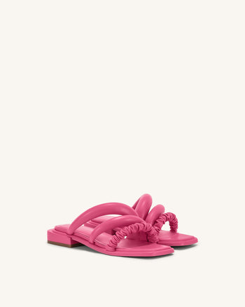 Jada Flat Mule - Rosa rossa