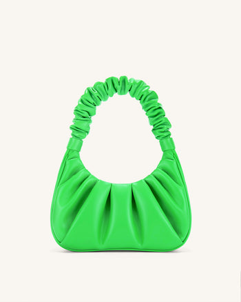 JW PEI Borsa a Mano Gabbi Increspata da Donna - Verde Neon