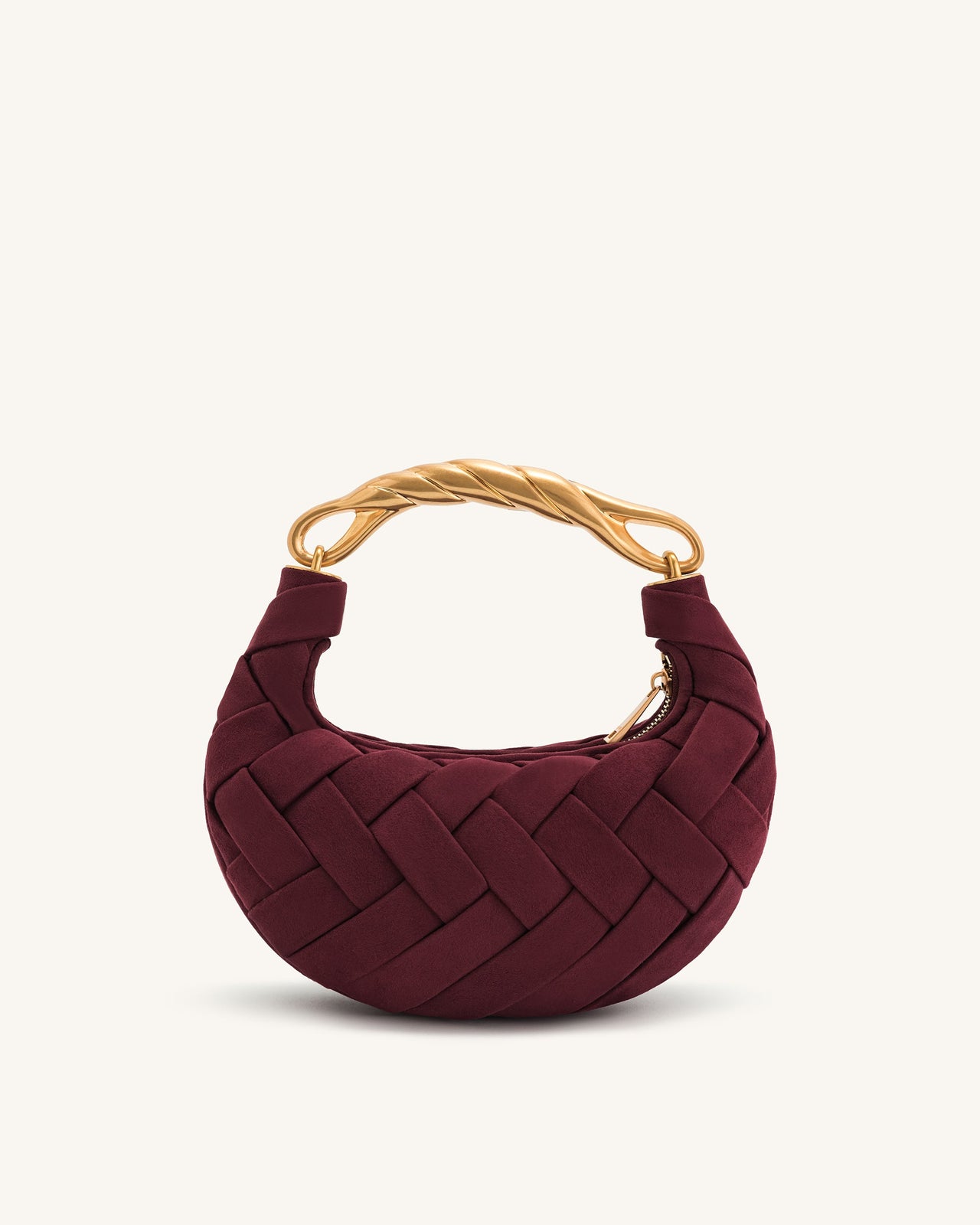 Borsa a mano intrecciata Orla - Claret