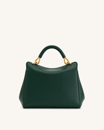 Lucia Borsa Con Manico Superiore Classica - Verde Scuro