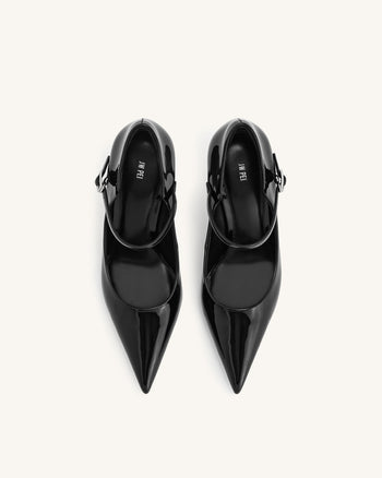 Thalina Patent Leather Pumps - Nero