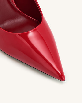 Thalina Patent Leather Pumps - Rosso