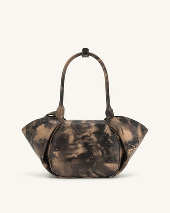 Borsa a Spalla con Tasche Zoey - Marrone