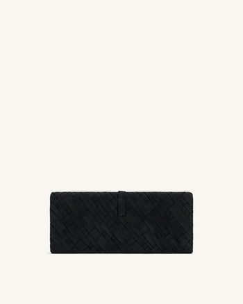 Zaria Clutch Intrecciata - Nero