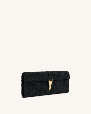 Zaria Clutch Intrecciata - Nero