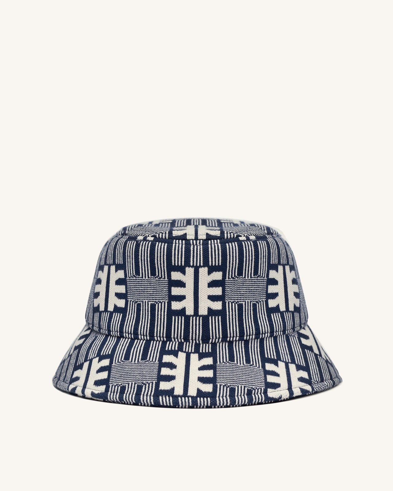 FEI Cappello Da Pescatore in Maglia Jacquard - Navy