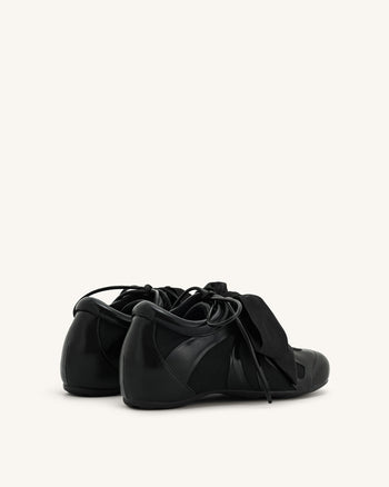 Rosie Scarpe da Ginnastica Basse con Fiocco - Nero