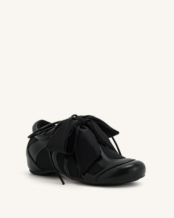 Rosie Scarpe da Ginnastica Basse con Fiocco - Nero