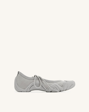 Sneakers Ballerina con Lacci Caitlin - Grigio