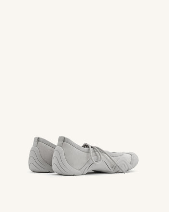 Sneakers Ballerina con Lacci Caitlin - Grigio