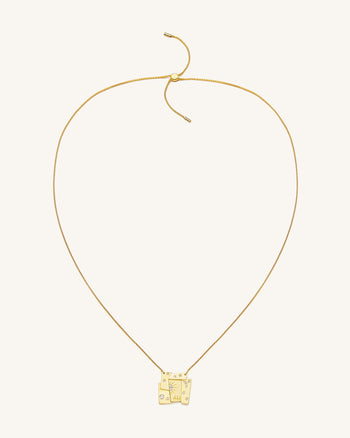 Collana Combinazione Cosmo - Placcato oro 18 ct & Zircone bianco